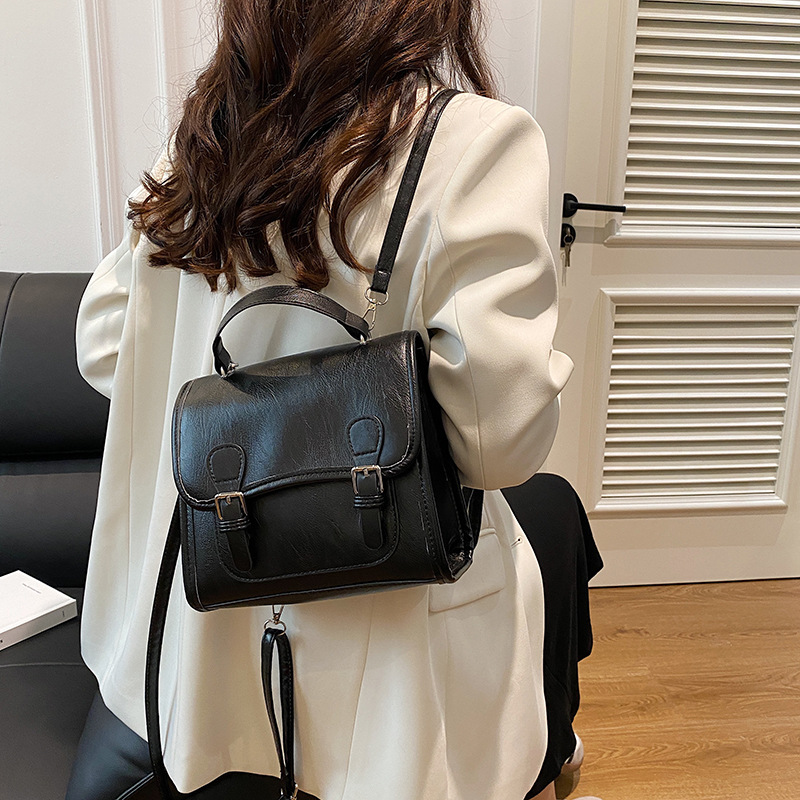 Korean handbag, women's 2024 new style, trendy and fashionable backpack, school style, versatile single-shoulder crossbody bag Specification drawing