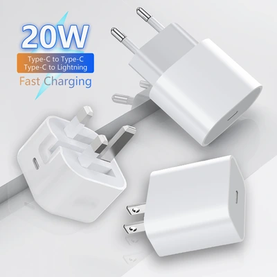 The PD20W fast charging charger with Type-C interface and European and American British standard speed distributor is suitable for the iPhone 13 charger Xs thumbnail