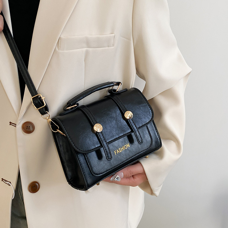 Wholesale retro and simple handbags, women's bags, spring new styles, fashionable and stylish, single-shoulder Cambridge bags, crossbody small square bags details Picture
