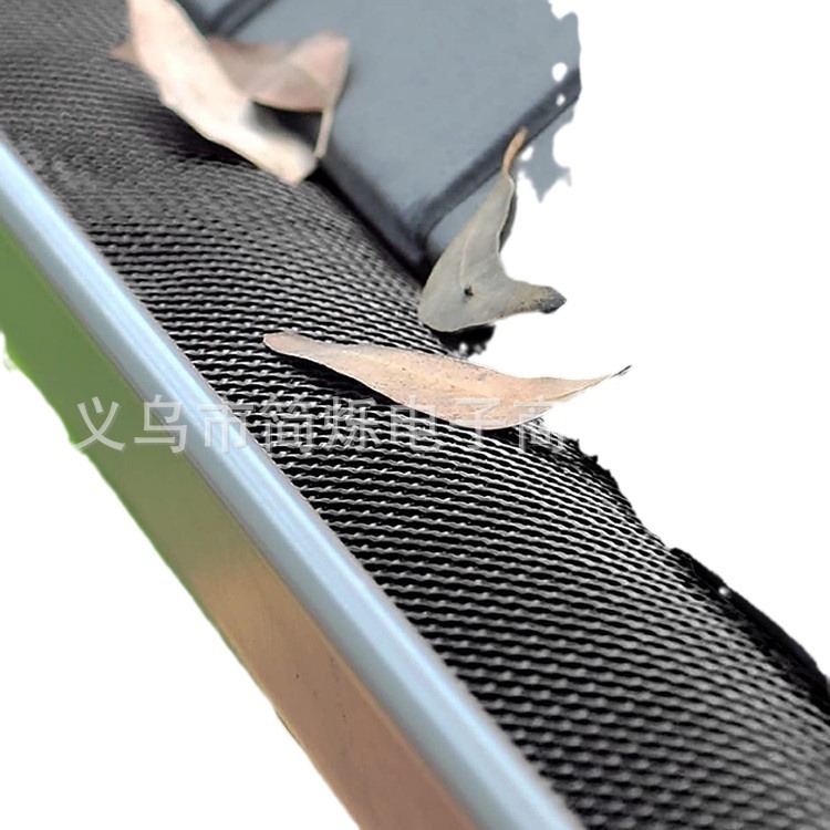 Outdoor leaf-blocking filter screen, gutter filter screen, eaves and roof drainage pipe leaf-blocking filter screen, anti-clogging Item Picture