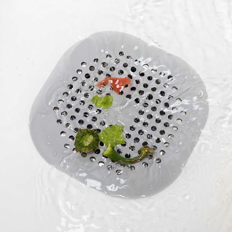 Square silicone floor drain, bathroom sewer hair filter drainage cover, household bathroom floor drain pad wholesale full figure