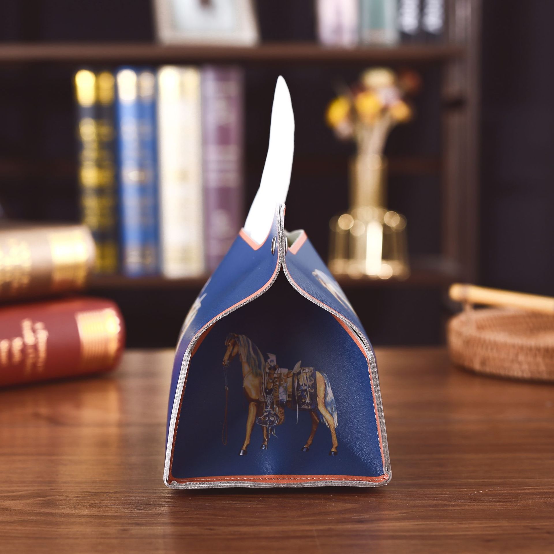 Retro Roman series furniture, tissue box, desktop, bedroom, room, coffee table, tissue box, leather, car universal storage Specification drawing