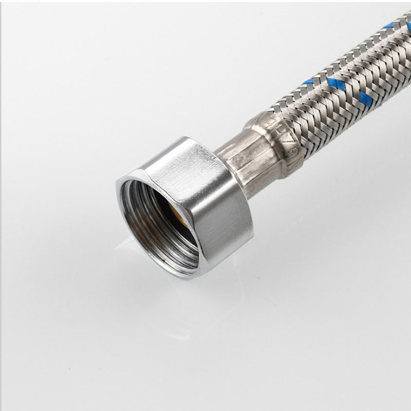 304 stainless steel wire braided pointed-head water inlet pipe, single-hole single-head pointed-mouth 60CM cold and hot pipe for sink and washbasin Specification drawing