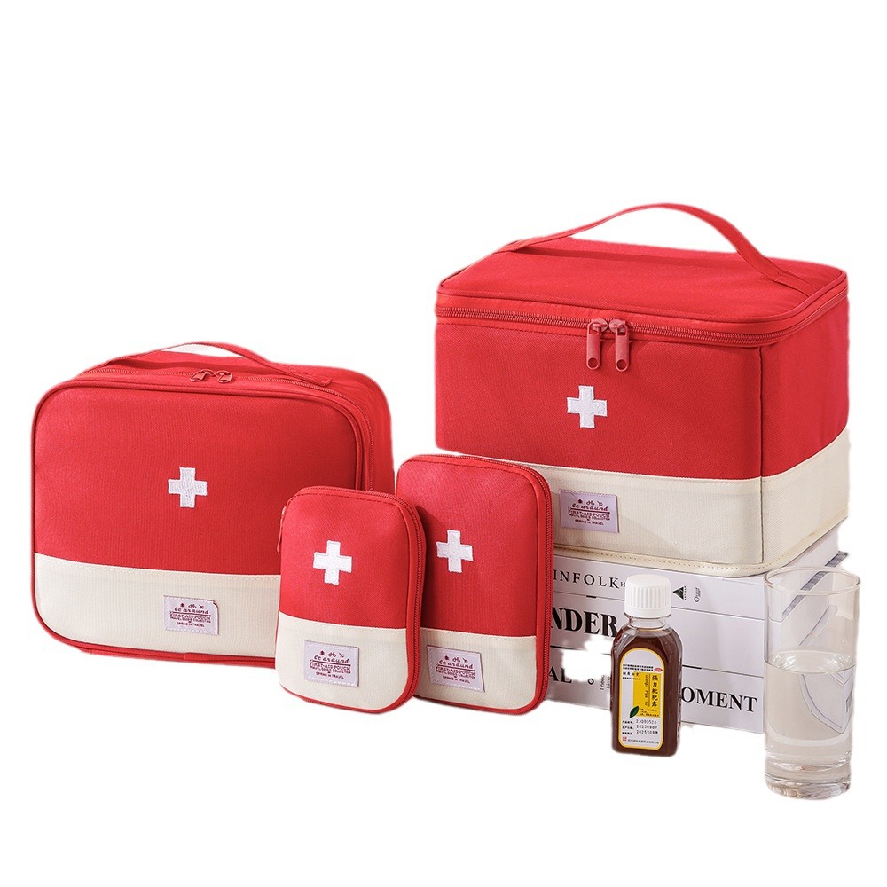 New folding medicine box, large-capacity classified medical kits, dust-proof and moisture-proof first aid kits, travel and home medicine storage bags Item Picture