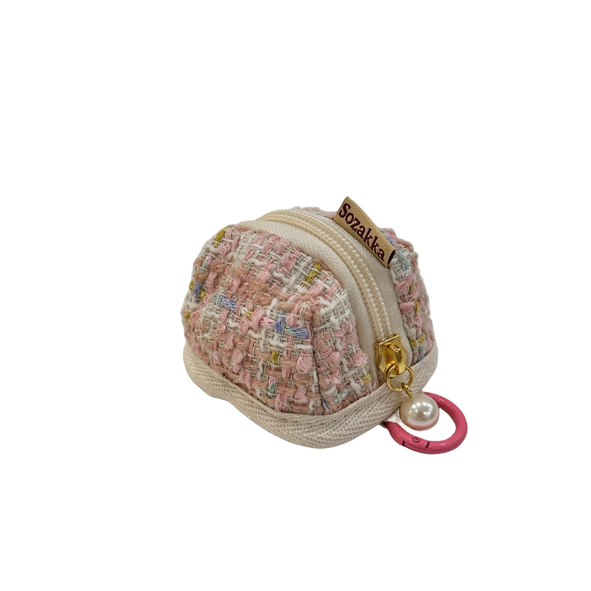 39181 tweed checkered Apple wireless Bluetooth earphone case airpods cute and portable small bag Item Picture
