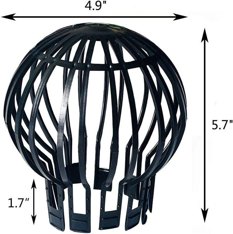 Cross-border rooftop floor drain drainage outlet anti-clogging circular mesh cover balcony outdoor rainwater household leaf clogging details Picture