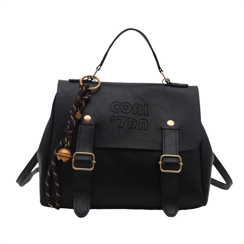 Chao Letter hand-held simple and stylish solid color multi-functional backpack 2025 New large-capacity women's bag, trendy Item Picture