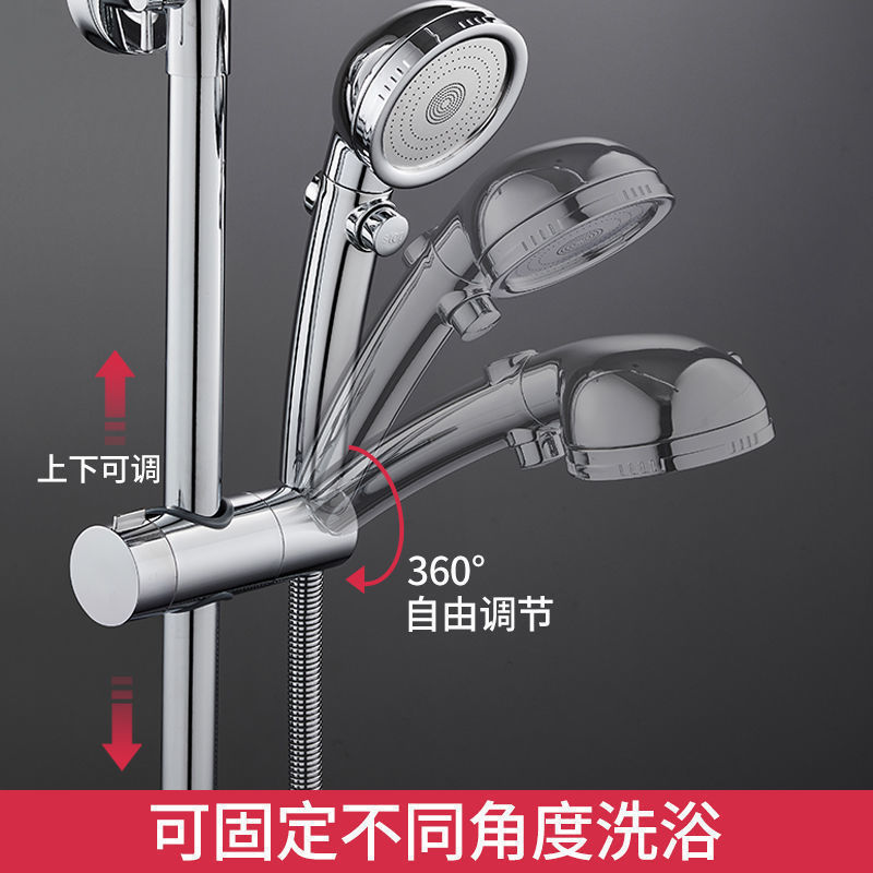 The mid-insertion type shower pole lifting seat and shower head bracket are suitable for pipe diameters ranging from 18 to 25mm Application Scenario