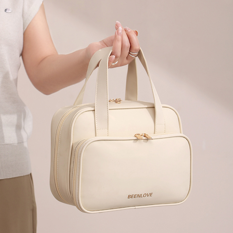Runhui's new Naisi hand-held square toiletry bag, travel cosmetics storage bag, waterproof makeup bag with large capacity details Picture