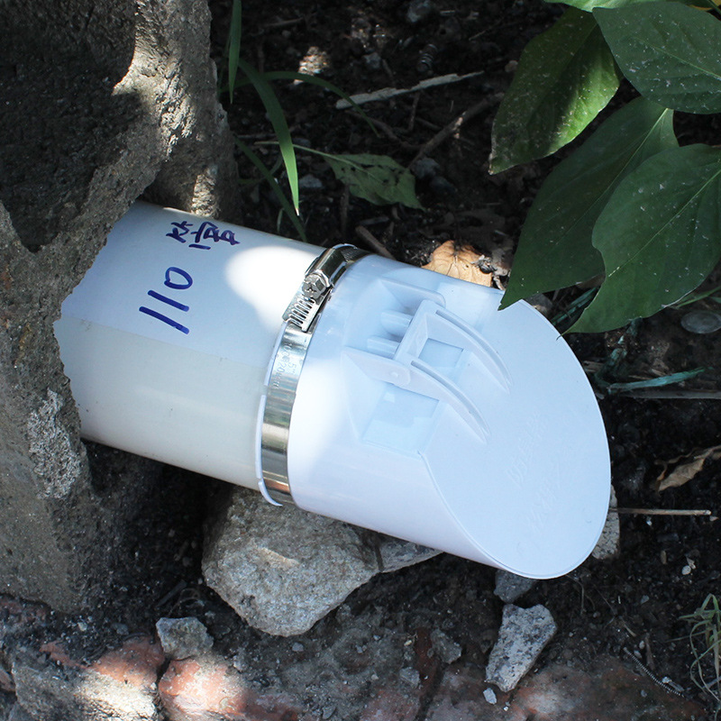 110PVC pipe anti-odor valve, sewage well channel silicone, rural outdoor biogas septic tank sewage, insect and rodent backflow Specification drawing