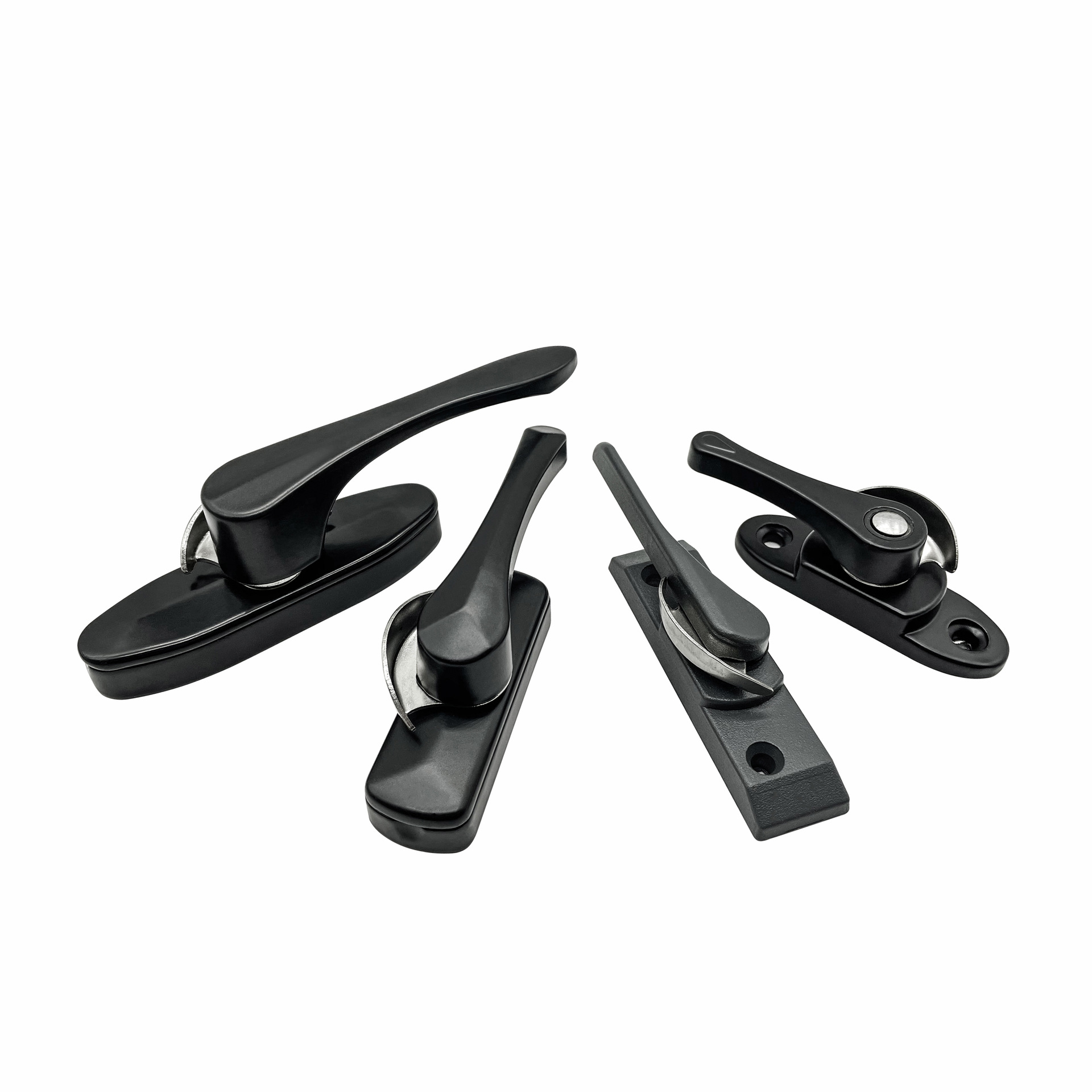 Aluminum alloy door and window crescent lock, stainless steel window lock, plastic steel window lock, buckle, sliding door, sliding door and window, household hook lock Item Picture