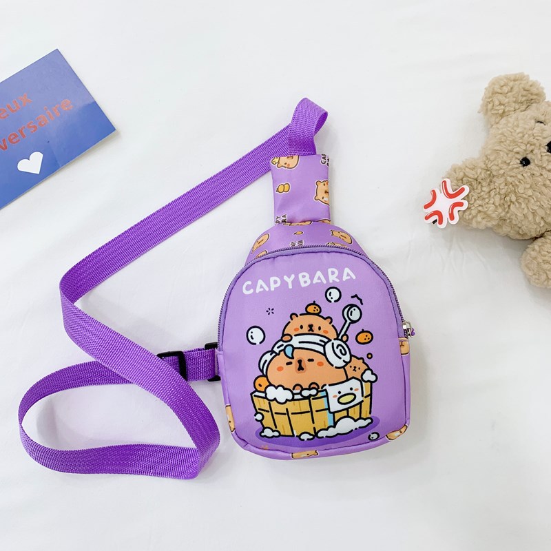 The new cute cartoon pattern children's bag is casual and versatile. The boys' and girls' chest bag is stylish and lightweight. The loose change backpack is suitable for cross-border use Application Scenario