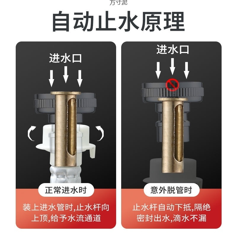 Copper washing machine special faucet 4-minute extended quick-opening one and two mop pool faucets for export wholesale factory supply chain Application Scenario