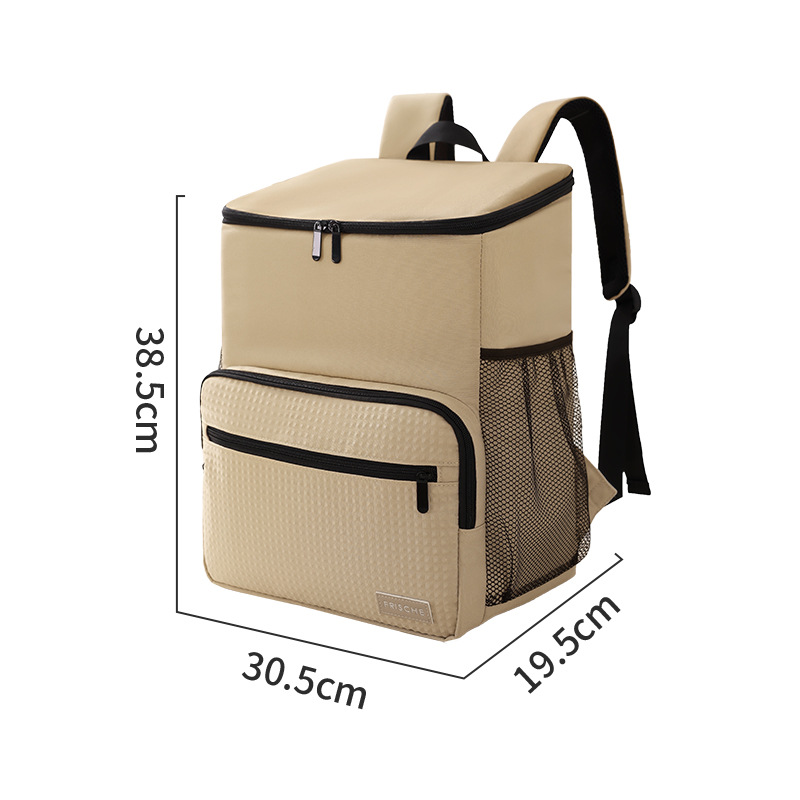 Runhui Imperial Cuisine double-shoulder insulated box, rider meal delivery, lunch box bag, fresh-keeping ice pack, outdoor large-capacity bento bag Item Picture