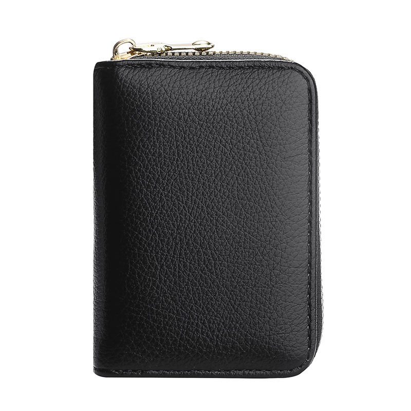 Anti-demagnetization card case, men's and women's zipper, multi-slot bank ID card holder, large-capacity driver's license card case, wallet card Item Picture