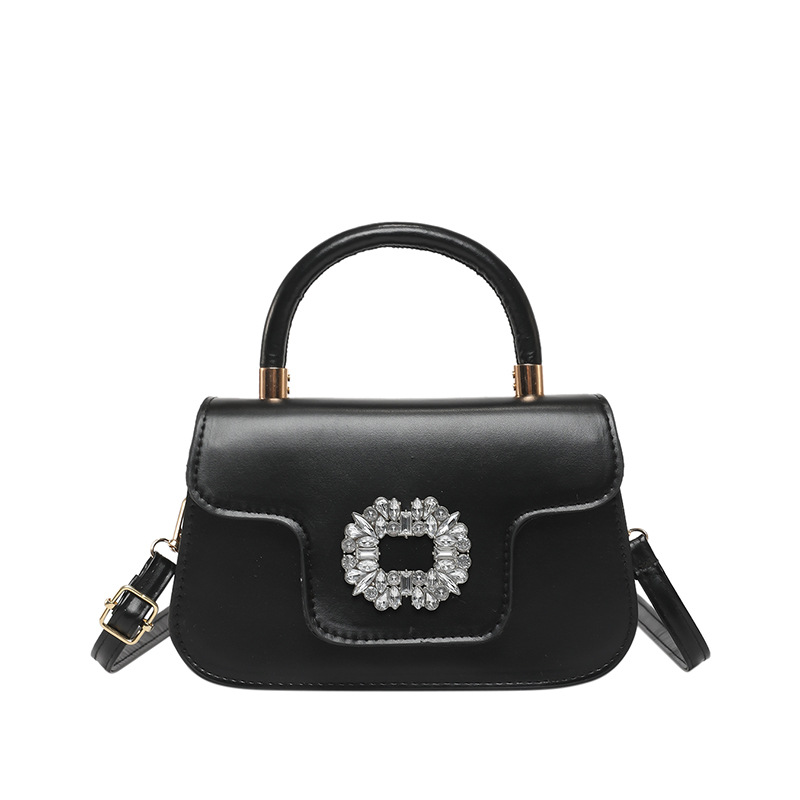 Fashionable hand-held small square bag 2025 Spring New style simple candy-colored commuter handbag, high-quality single-shoulder crossbody bag Item Picture