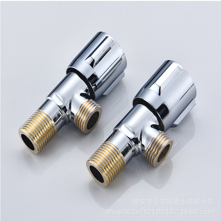 Factory direct sales of all-copper body Angle valves, copper thread Angle valves, cold and hot brass body water heaters, 4-way three-way and four-way Angle valves full figure
