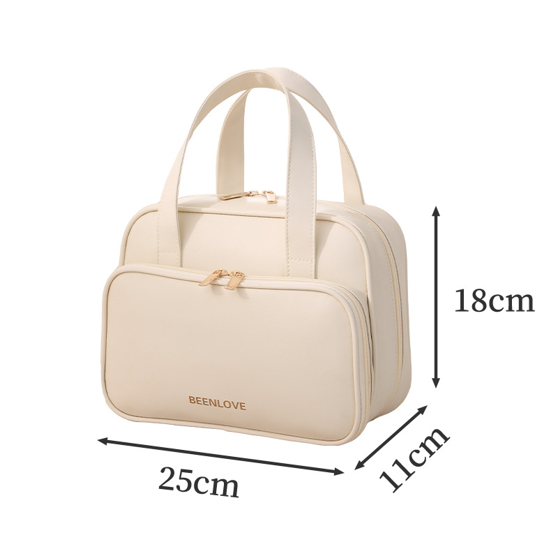 Runhui's new Naisi hand-held square toiletry bag, travel cosmetics storage bag, waterproof makeup bag with large capacity Item Picture