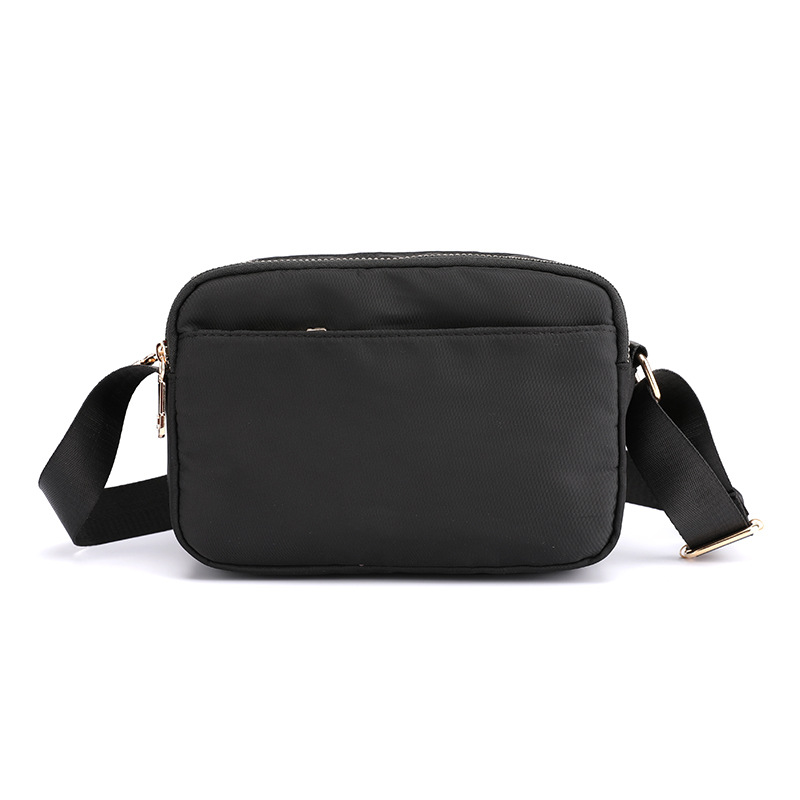 Korean-style simple single-shoulder bag for women, multi-layer storage, convenient nylon bag, versatile casual travel crossbody bag wholesale Item Picture