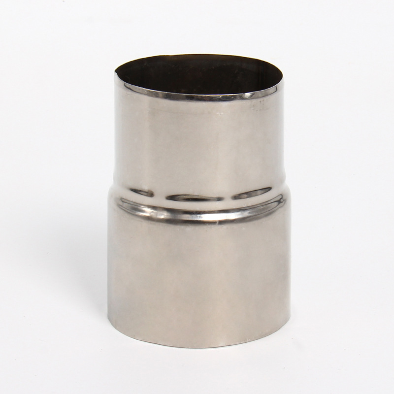 Gas water heater 304 stainless steel exhaust pipe reducer joint, reducer ring conversion joint, 6cm to 5cm Specification drawing