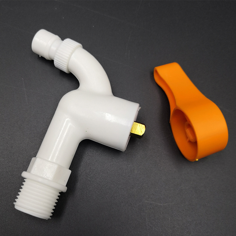 Liqin Pom faucet, hot and cold dual-purpose, copper rod, plastic rod, small plastic faucet, extended faucet with lock details Picture