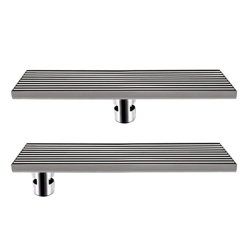 304 thickened and lengthened grating bamboo bar 50-pipe anti-odor and anti-insect shower 1-meter extremely narrow and simple long strip floor drain with large flow capacity Item Picture