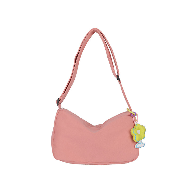 Korean style fashionable nylon single-shoulder bag 2022 Summer new simple and casual crossbody bag, fresh and cute girl travel bag Item Picture