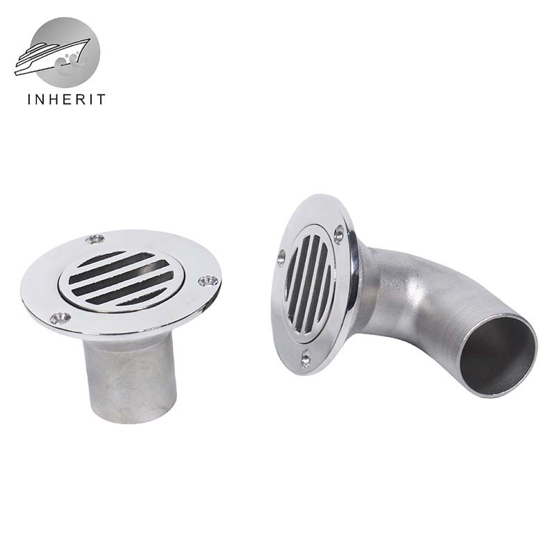 Marine stainless steel floor drain, 316 corrosion-resistant, thickened round deep water casting integrated bathroom floor drain Specification drawing