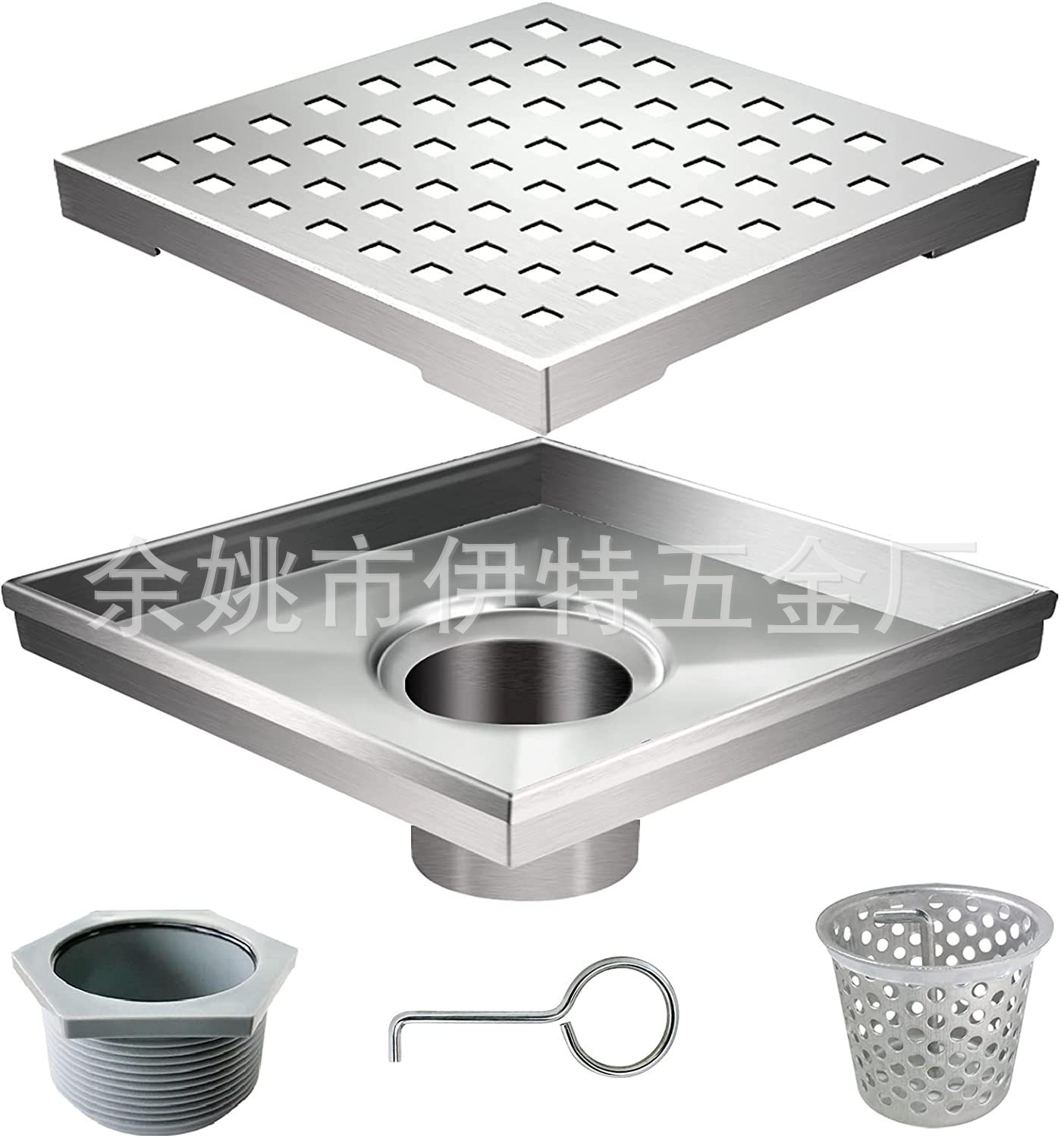 Yuyao factory floor drain hooks, stainless steel floor drain handles, floor drain accessories lifting key for leak prevention details Picture