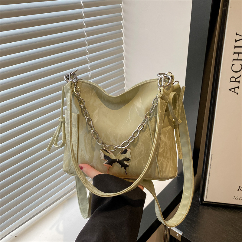 Bow underarm bag for women 2025 Summer New fashionable and casual small square bag, trendy and versatile crossbody bag for women full figure