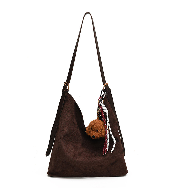 New leopard print large-capacity winter bag, fashionable and casual 2024 commuter retro single-shoulder crossbody bag tote bag Item Picture