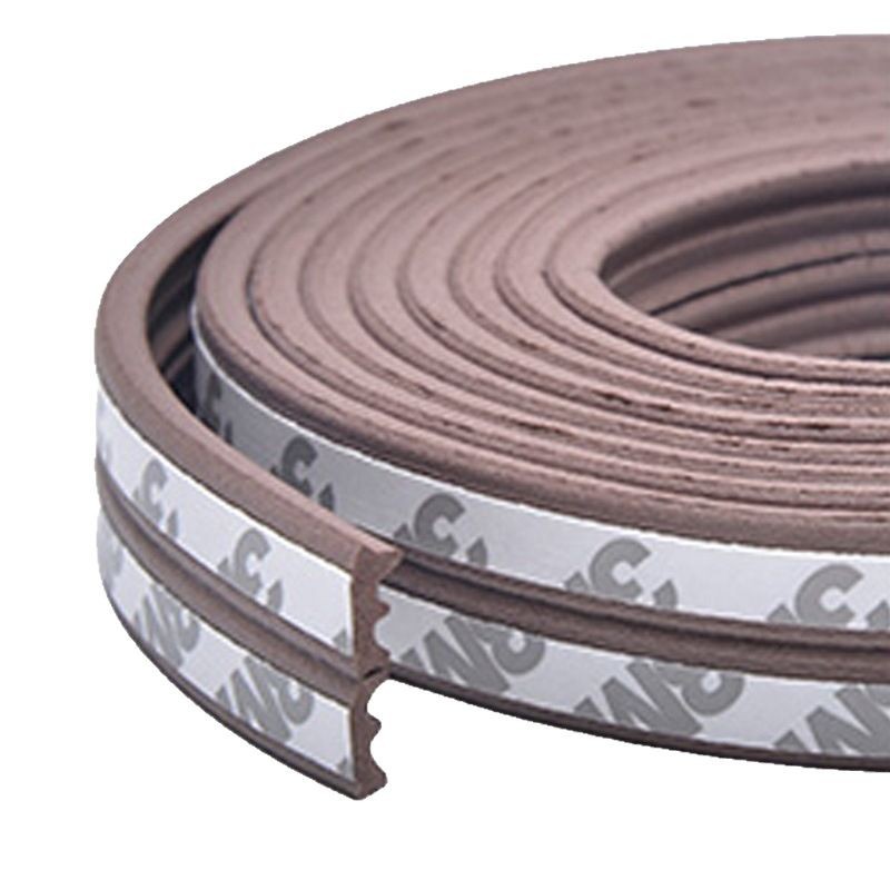 Door and window sealing strips, anti-theft door anti-collision strips, plastic-steel window sound insulation strips, waterproof strips, windproof cotton strips, 3M back adhesive, white Item Picture