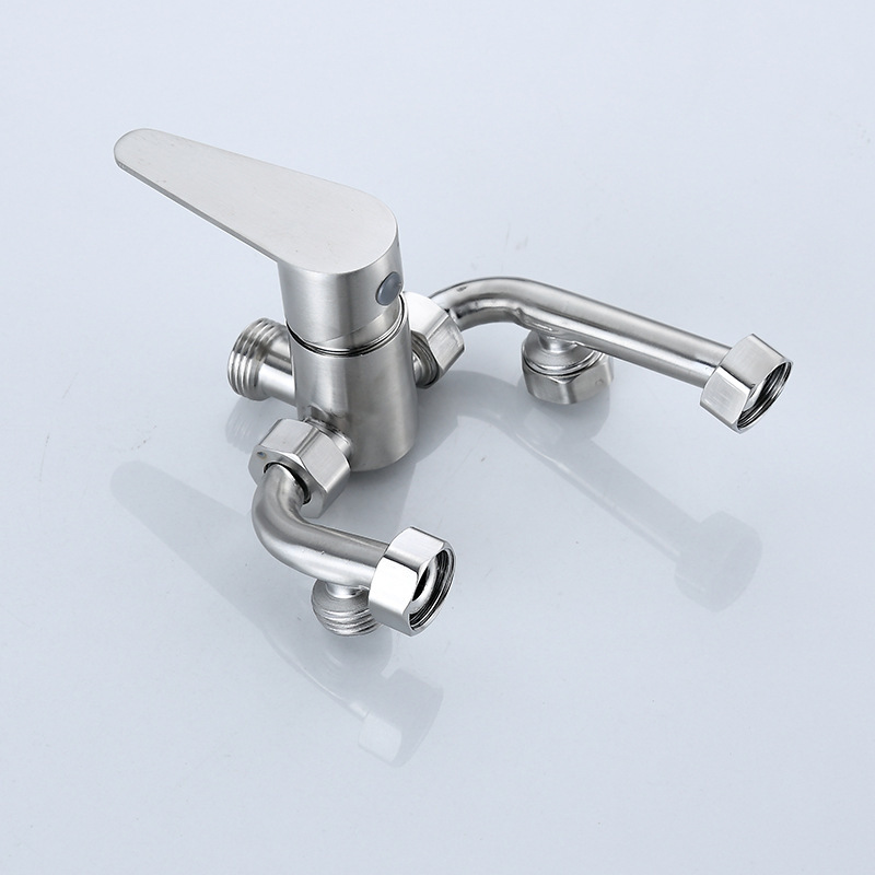 Wholesale of exposed cold and hot shower switch U-shaped valve for water heater, 304 stainless steel electric water heater mixing valve Specification drawing