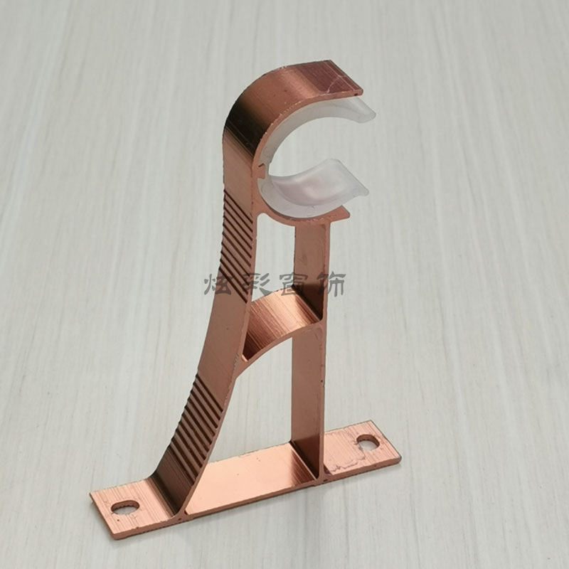 Curtain rod Roman rod fixed bracket, aluminum alloy Roman rod thickened side-mounted bracket seat hook bracket accessories Application Scenario