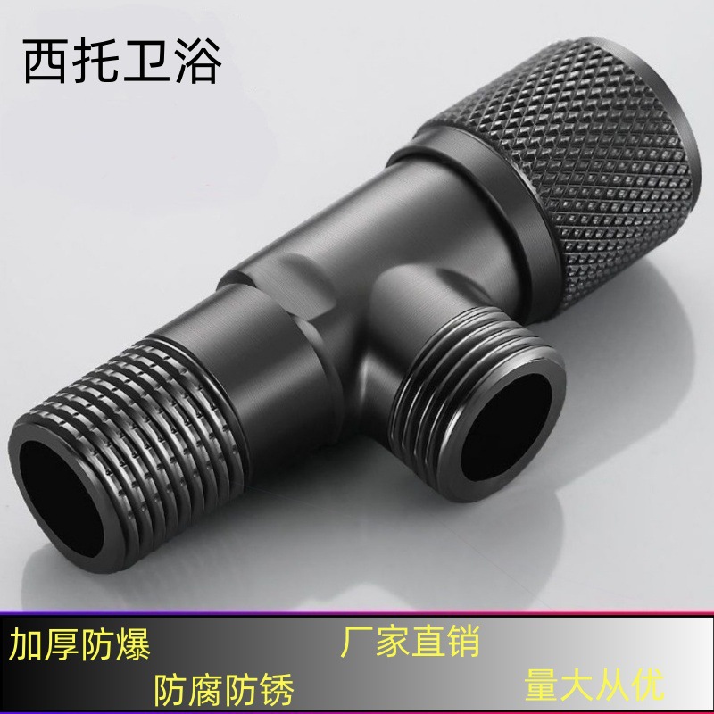 Cross-border direct sales of stainless steel guns, grey Angle valves, bathroom toilets, water heater inlet valves, figure-eight valves, and Angle valves details Picture