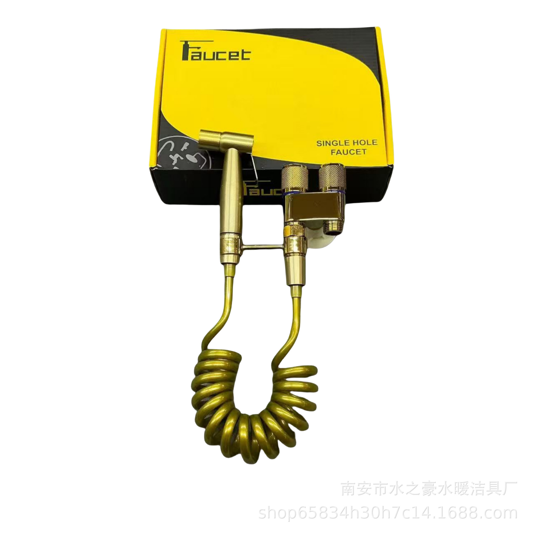 Mini toilet companion, one inlet and two outlet Angle valve, stainless steel pressurized spray gun, bathroom feminine wash nozzle manufacturer Application Scenario