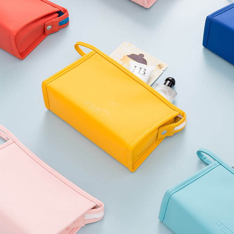 Runhui Heartbeat Series portable makeup Bag, travel storage bag, waterproof makeup bag, large capacity, high-end feel details Picture