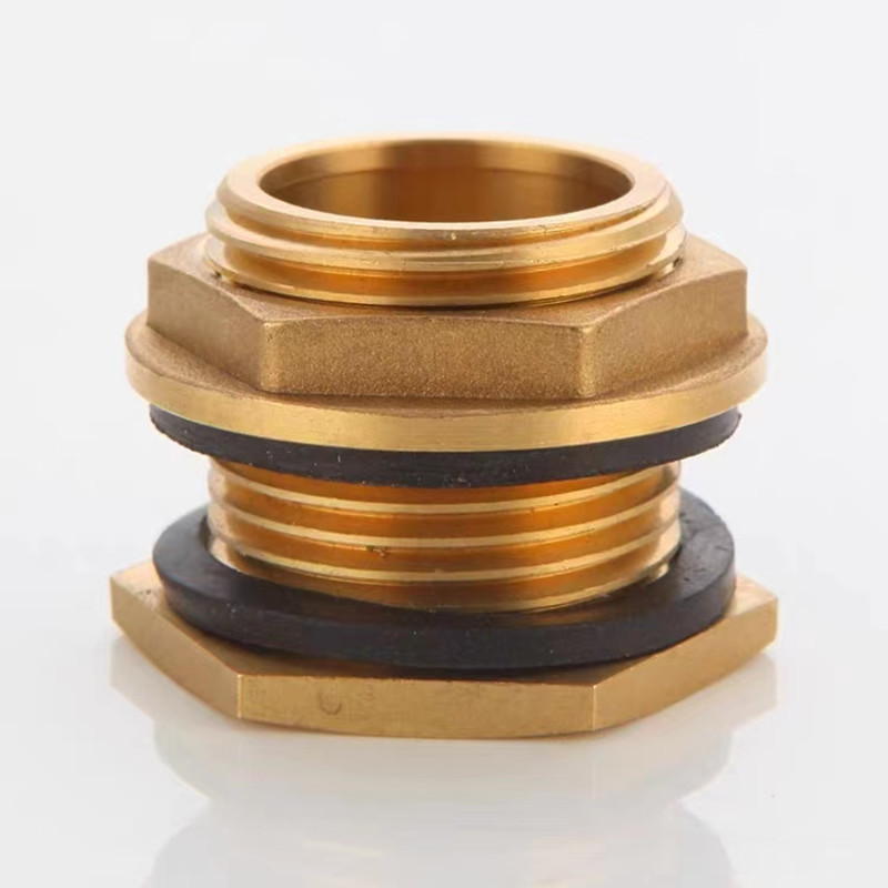 Copper water tank joint, inner and outer thread water tower pool joint details Picture