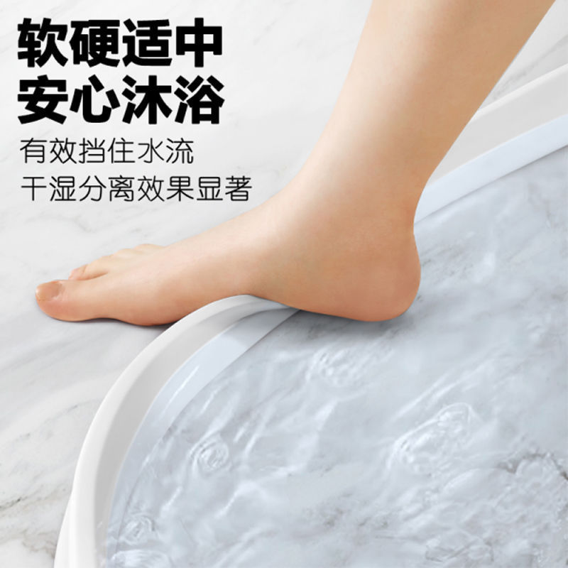 Bathroom water barrier strips, sanitary partitions, water blocking strips, shower room, toilet partitions, kitchen self-adhesive partitions, waterproof and water-blocking Application Scenario