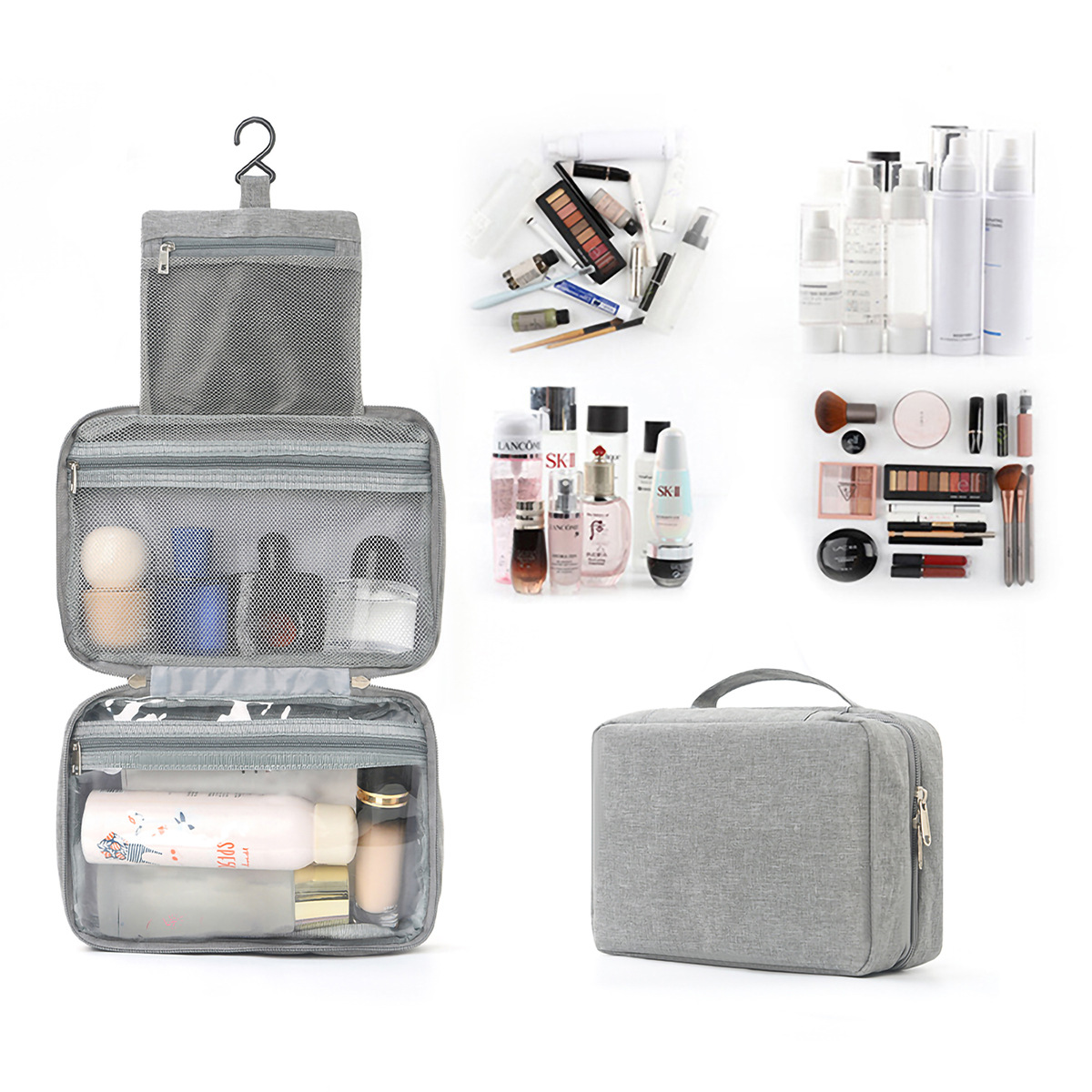 Feihong Cross-border 30% off dry and wet separation, multi-color storage for toiletries and cosmetics, portable toiletries bag and makeup bag full figure