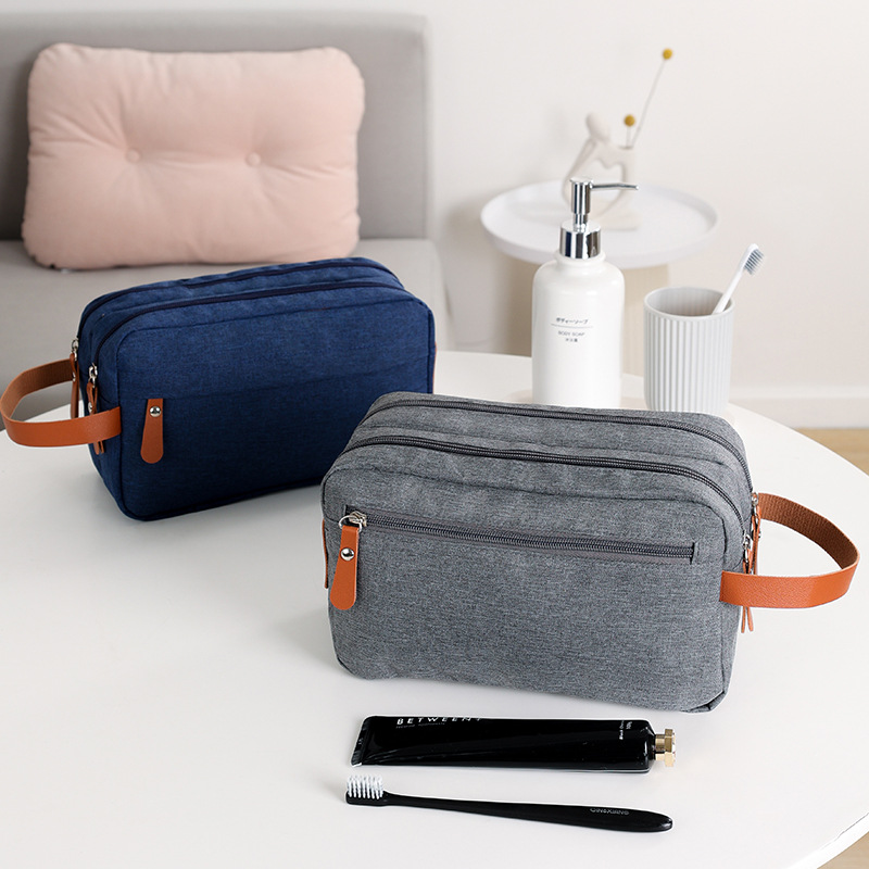 Cationic second-generation men's toiletry bag, large-capacity travel storage bag, Oxford cloth compartmentalized cosmetics storage bag full figure
