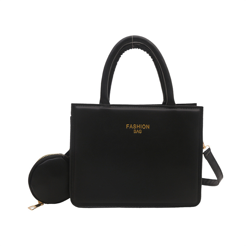 New large-capacity casual and simple tote bag, versatile and fashionable single-shoulder bag, trendy commuting and school crossbody bag Item Picture