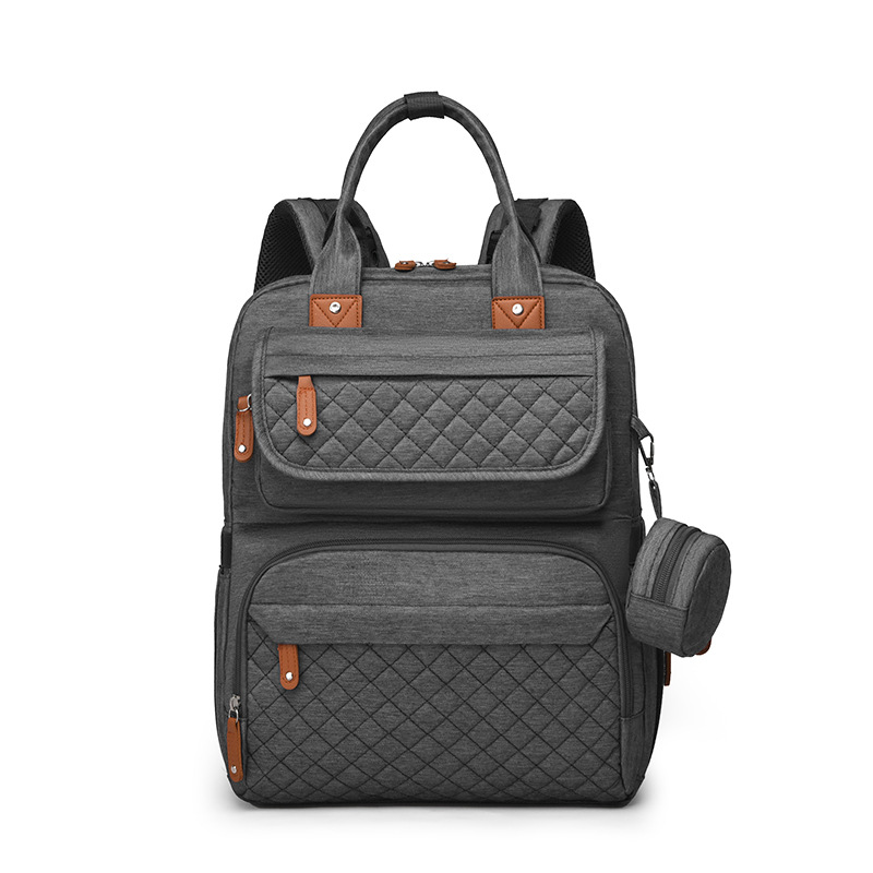 New multi-functional mommy bag, baby urine pad, insulated compartment, mother's backpack, multi-compartment, large-capacity mother and baby bag details Picture