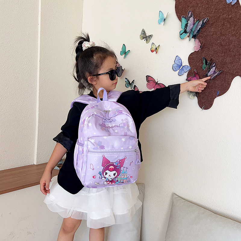 Cute and dreamy Melody Big Eared Dog girl backpack, cartoon children's fashionable casual backpack, kindergarten schoolbag Specification drawing
