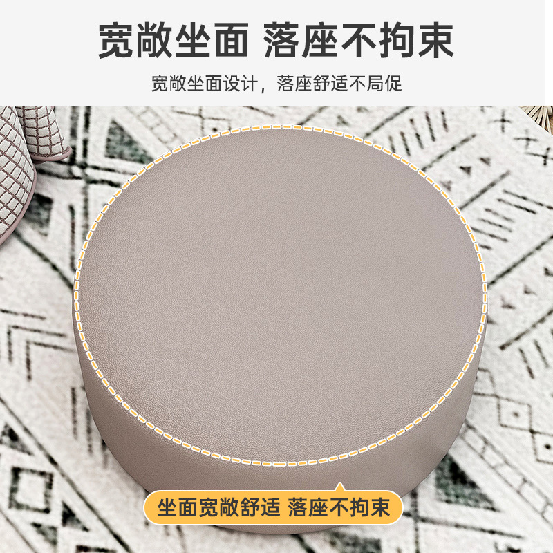 Small stools, household shoe-changing stools, living room sofa stools, balcony bay window cushions, coffee tables, footstools, soft packaging, heavy Wu full figure