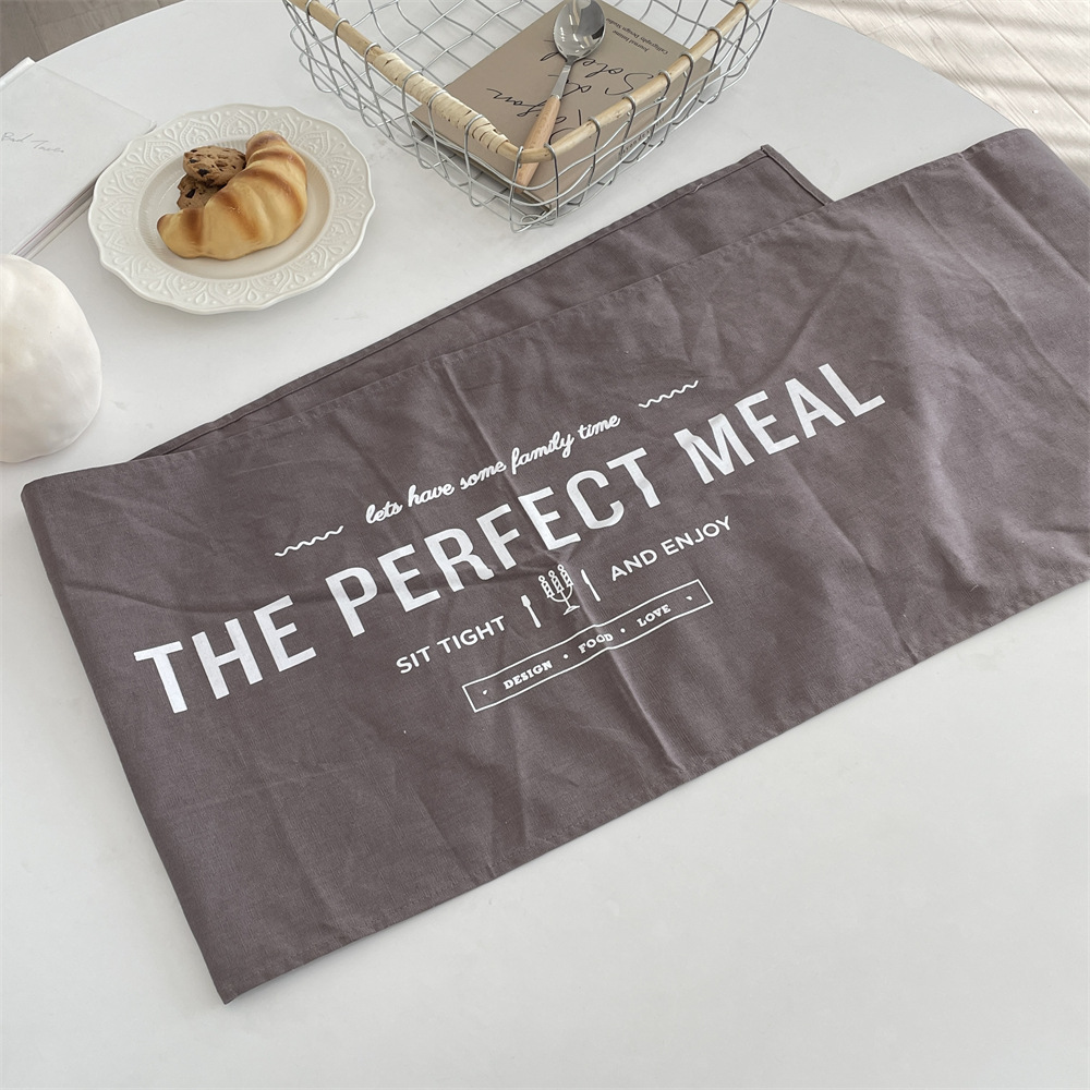 bj52102 simple letter printed tablecloth, restaurant placemat, heat-insulating and heat-resistant, food and photo napkin Specification drawing
