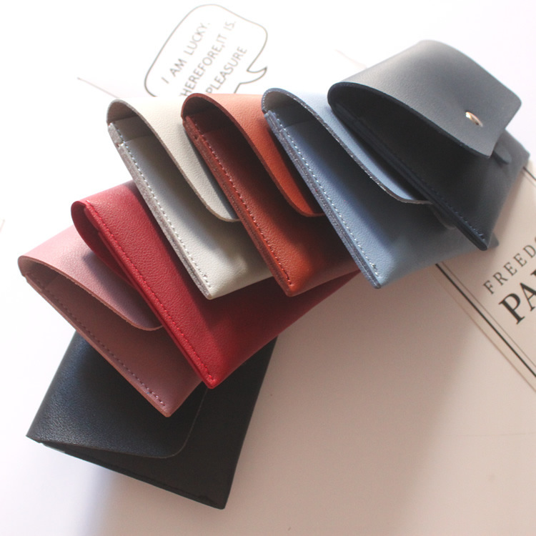 "Japanese and Korean macaron color fans, Instagram small coin wallet, simple envelope, small wallet storage bag, coin bag, card bag. Application Scenario