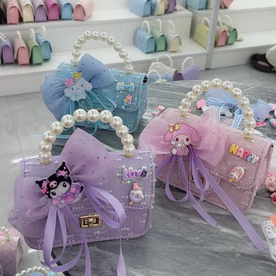 New children's bags, girls' new Elsa Princess hand-held crossbody bag, Frozen fashion flash bag batch Specification drawing