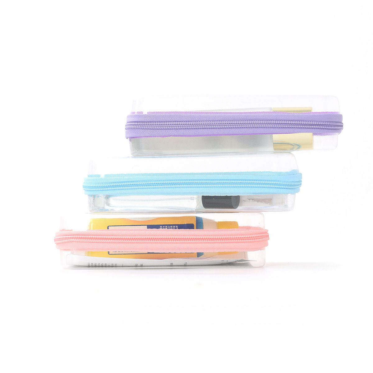 Feihong Cross-border Amazon Travel Storage Bag Set, Cosmetics Zipper Storage Bag, Portable Stationery Storage Box Specification drawing