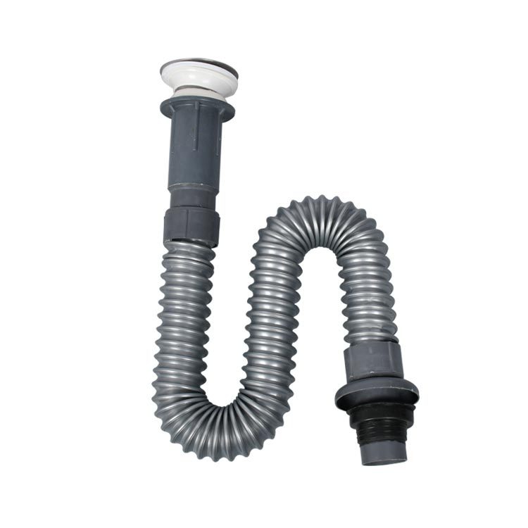 The manufacturer supplies stainless steel flap integrated drain, plastic washbasin, one-piece washbasin and steel wire telescopic pipe Item Picture